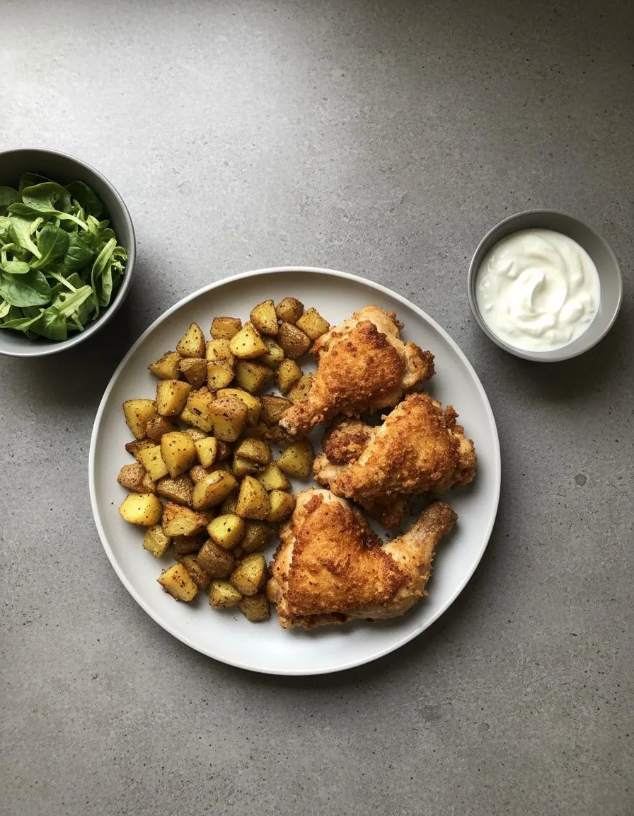 Rezept: Airfryer-Hähnchen & Knusper-Kartoffeln by NastyTasty Delights