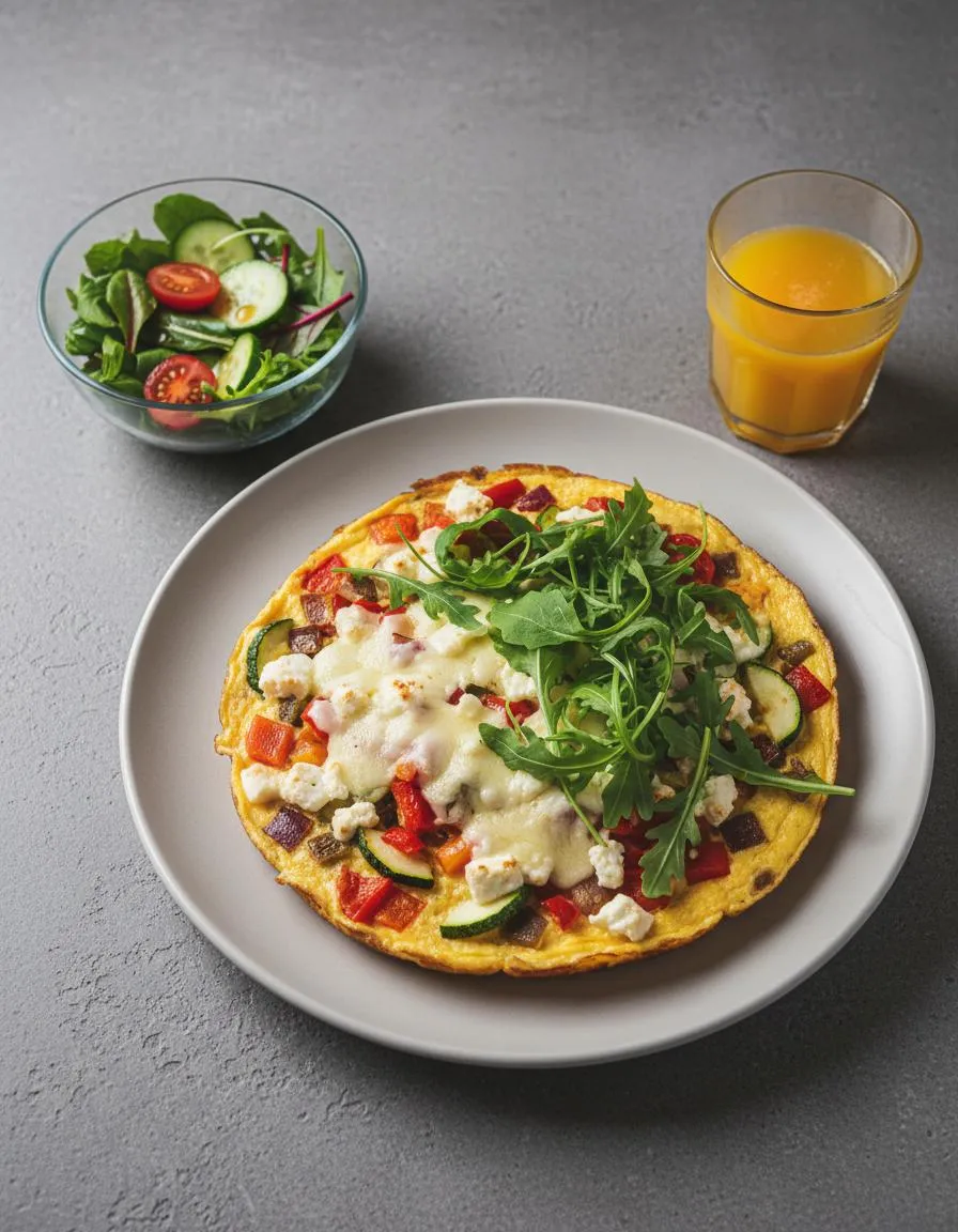 Rezept: Airfryer-Omelette mit Gemüse & Käse by NastyTasty Delights
