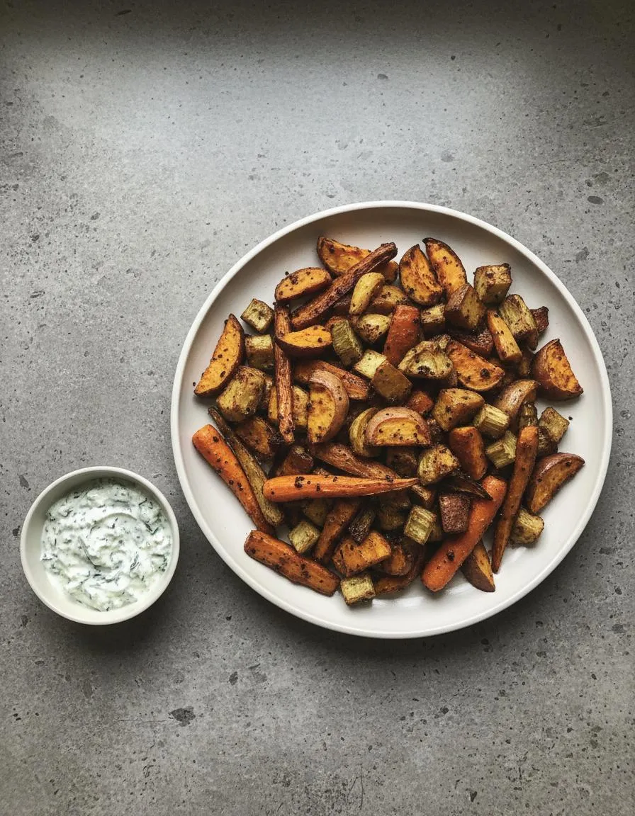 Rezept: Crispy Airfryer Wurzelgemüse by NastyTasty Delights