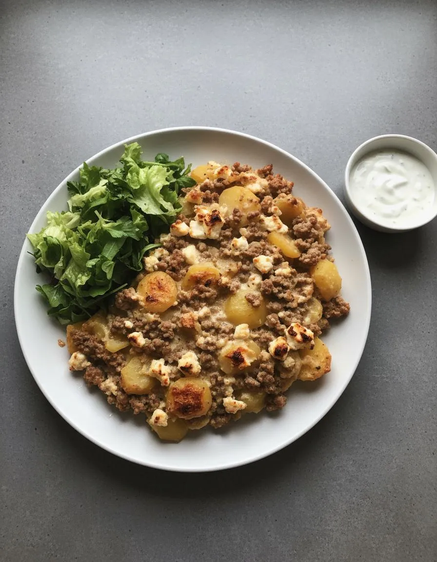 Rezept: Feta-Hack-Kartoffelauflauf by NastyTasty Delights