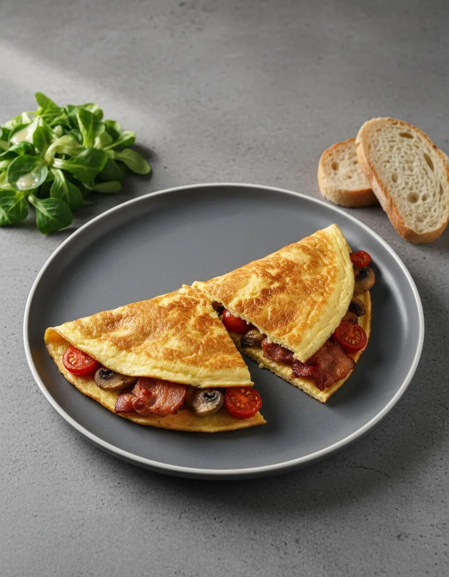 Rezept: Herzhaftes Speck-Omelett by NastyTasty Delights