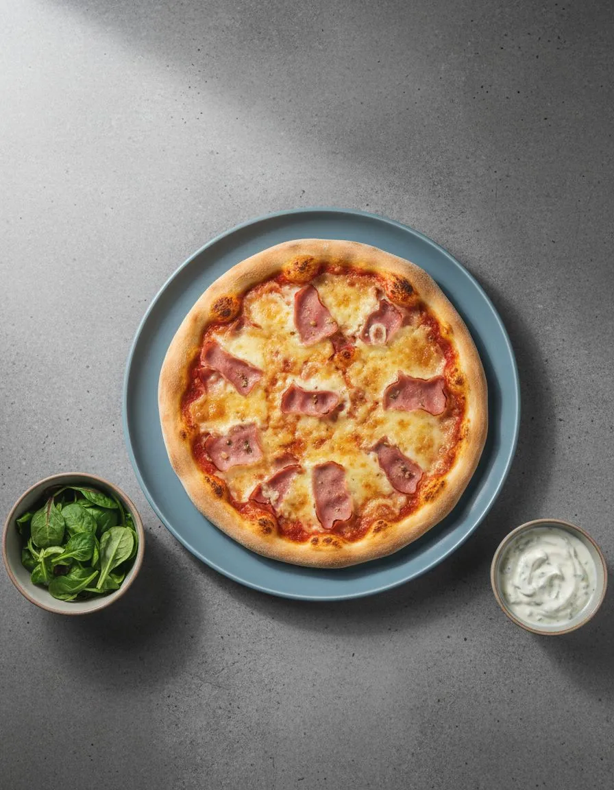 Rezept: Knoblauch-Schinken-Pizza by NastyTasty Delights