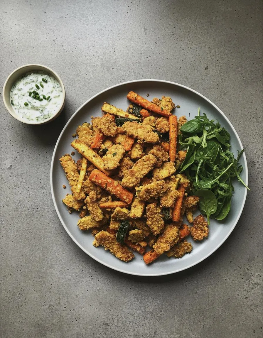 Rezept: Knusprige Airfryer Gemüse-Pommes by NastyTasty Delights