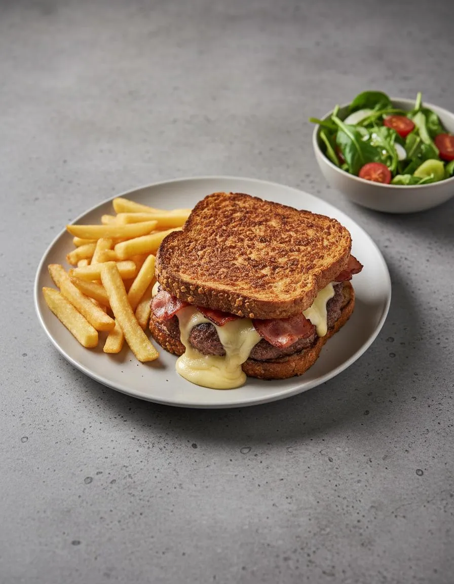 Rezept: Knuspriger Airfryer Burger-Toast by NastyTasty Delights